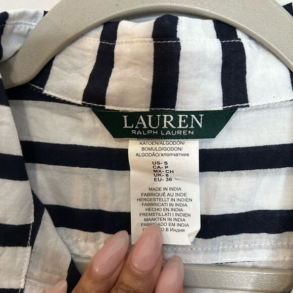 Lauren Ralph Lauren Striped Cotton Dress - Picture 3 of 3